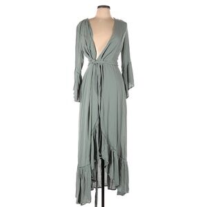 Baltic born size L Elegant Sage Green wrap Dress